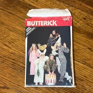 Vintage Halloween Costume Butterick Costume Pattern 3412